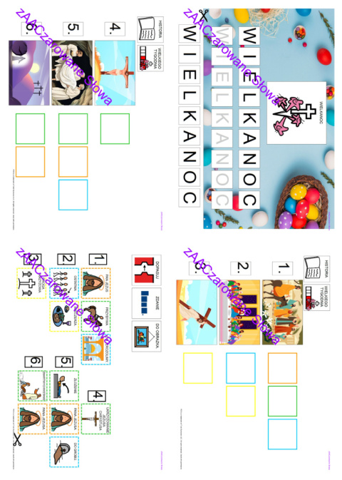 WIELKANOC AAC - CAŁY PAKIET, KARTY PRACY AAC, SYMBOLE PCS