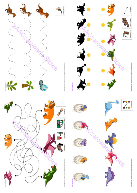 DZIEŃ DINOZAURA - CAŁY PAKIET, SYMBOLE PCS