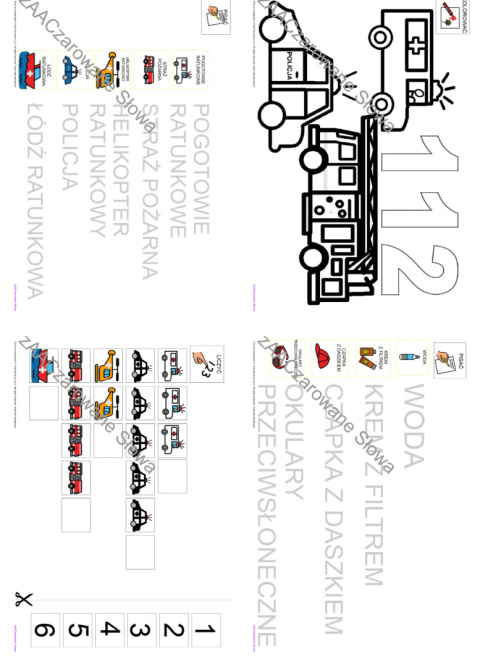 BEZPIECZNE WAKACJE - CAŁY PAKIET, KARTY PRACY AAC, SYMBOLE PCS